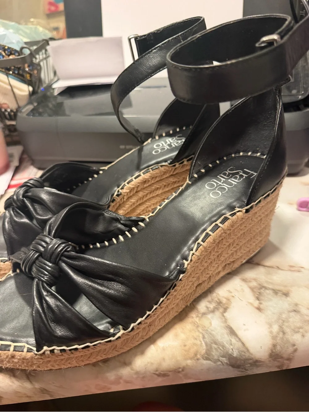Franco Sarto black leather